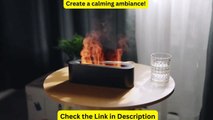 Newest RGB Flame Aroma Diffuser Humidifier USB Desktop Simulation Light Aromatherapy Purifier Air