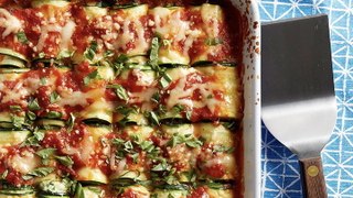 Zucchini Lasagna Rolls with Smoked Mozzarella