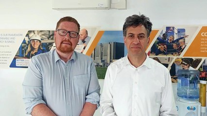 Ed Miliband Visits Hartlepool Power Station