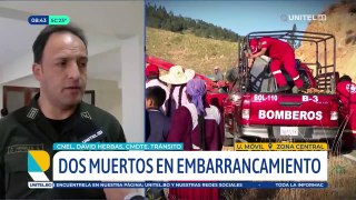 Chofer que se embarrancó en la ruta antigua Cochabamba - Santa Cruz está aprehendido, se presume una mala maniobra