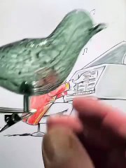 asmr creates paintings with shadows of existing objects