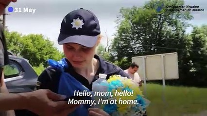 Released Ukrainian POW speaks to mother for first time in two years