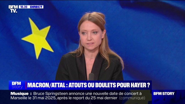 Intervention de Gabriel Attal auprès de Valérie Hayer: Ce n'est pas un soutien qui est apporté , pour Aurore Lalucq (candidate PS-Place publique aux élections européennes)