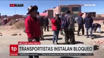 ​Tensión en Apacheta ante desbloqueo de la Policía que liberó el paso en la doble vía La Paz - Oruro