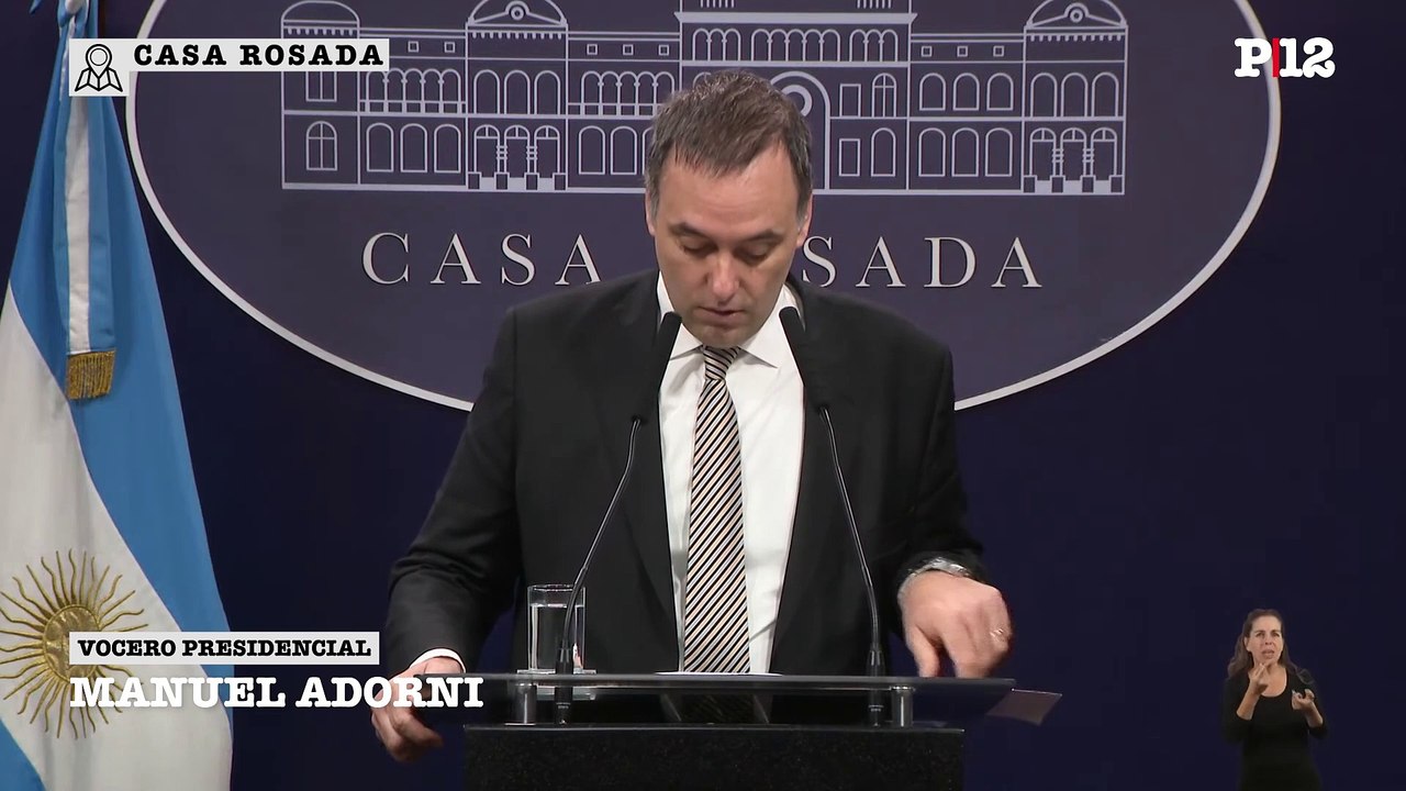 Adorni adelantó que Sturzenegger trabaja bajo órdenes de Milei y respaldó al gabinete: "El apoyo a la ministra petovello es total"