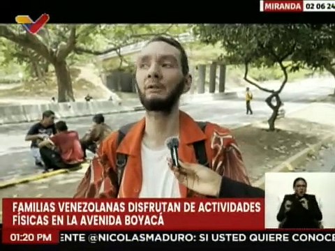 Mirandinos disfrutan de actividades físicas y recreativas en la Av. Boyacá los días domingos