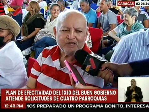 Caraqueños beneficiados con jornada de atención médica integral por parte del 1x10 del Buen Gobierno