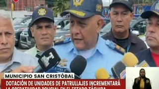 Táchira | Órganos de seguridad ciudadana recibieron dotación de unidades patrulleras y motorizadas