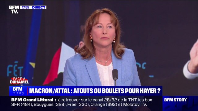 J'aurais bien aimé que des dirigeants du PS viennent à mes côtés dans un débat : Ségolène Royal réagit aux critiques visant Gabriel Attal après son apparition dans une émission à laquelle participait Valérie Hayer