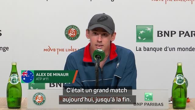 Roland-Garros - De Minaur : Maintenant, je vais devoir rendre des comptes à mon équipe