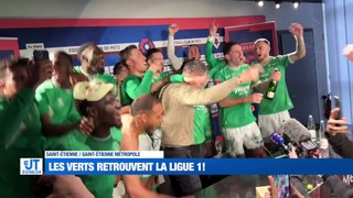 À la UNE : les Verts remportent la première manche des barrages de Ligue 1 / La folie dans les bars de Sainté / Des graffeurs s'activent pour vous faire arrêter de fumer.