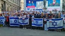 Israele, flash mob in piazza San Fedele con polemica contro il sindaco Giuseppe Sala