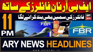 ARY News 11 PM Headlines 3rd June 2024 | FBR started closing the sims of filers along with nonfilers