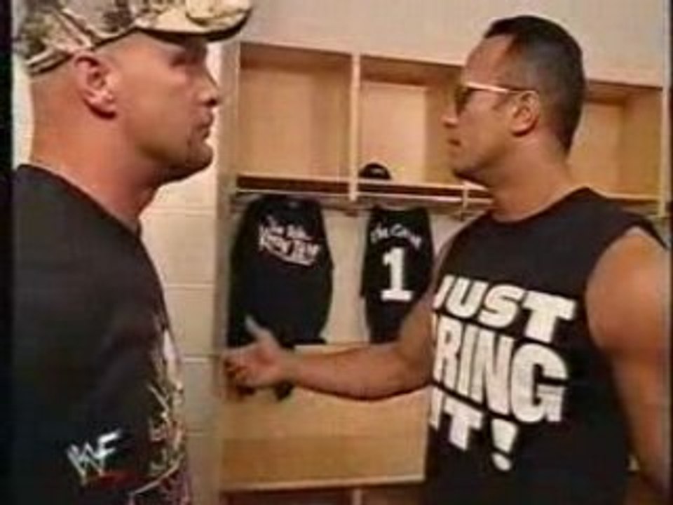The Rock & Stone Cold segment - Unforgiven 2000