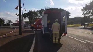 Siate atende vítima de atropelamento na Praça da Bíblia