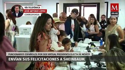 España felicita a Sheinbaum por ser la virtual presidenta electa