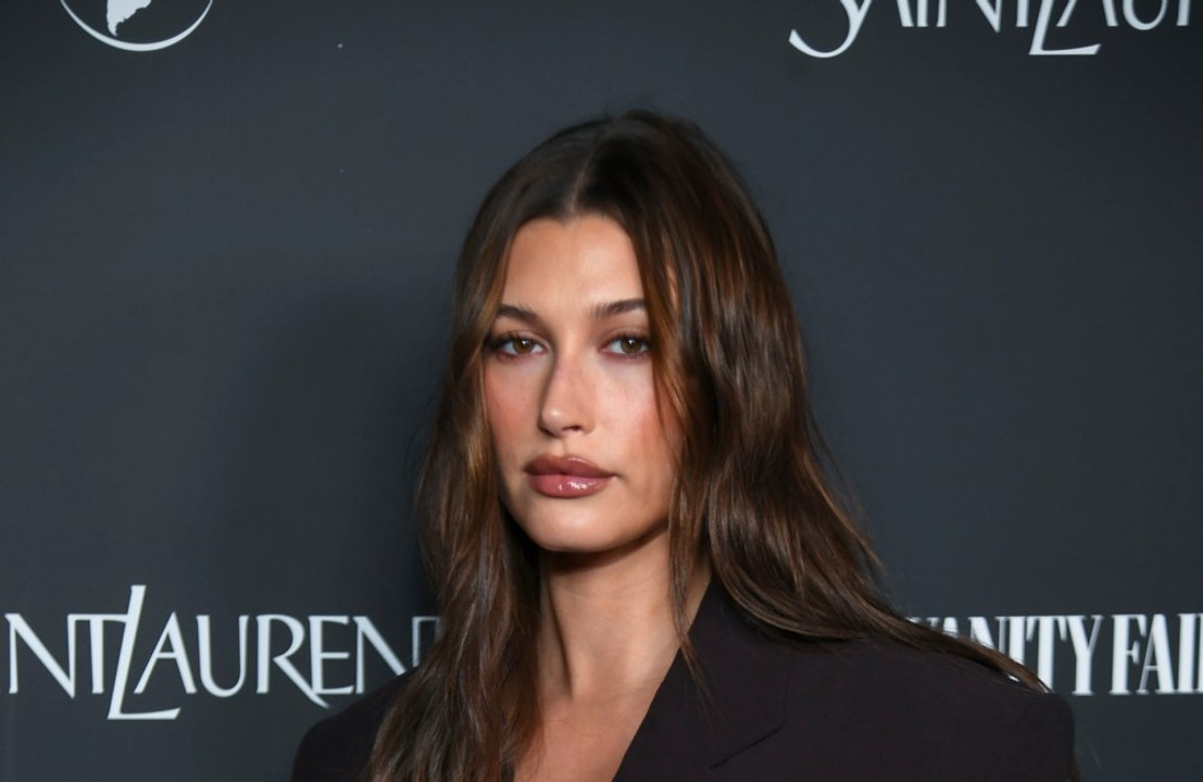 Hailey Bieber shot her new Saint Lauren promotion while four months pregnant