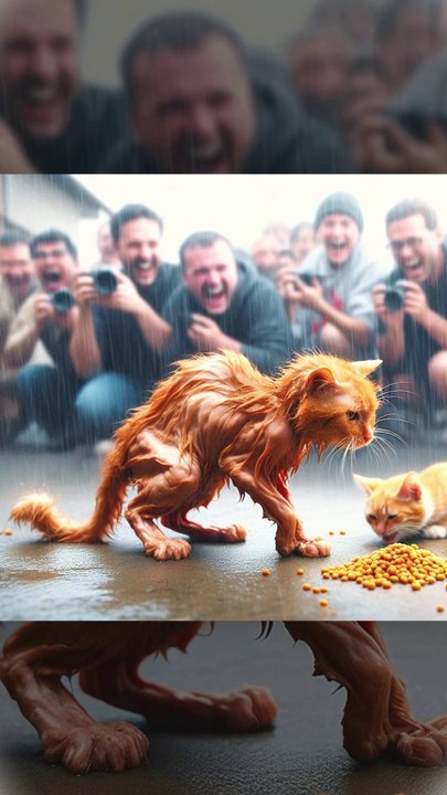Poor Hungry Kitten