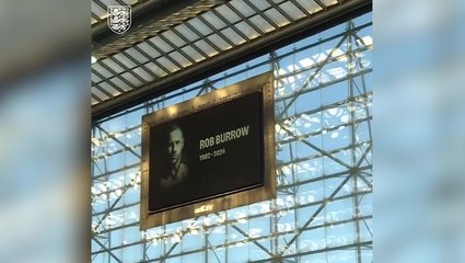Watch: England fans pay tribute to Rob Burrow before Bosnia friendly