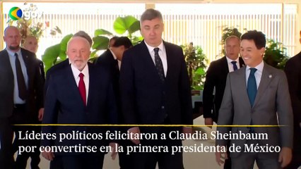Líderes políticos felicitaron a Claudia Sheinbaum por su triunfo