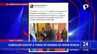 Canciller González-Olaechea asistió a toma de mando de Nayib Bukele