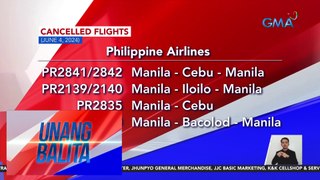 Cancelled flights (June 4, 2024) | Unang Balita