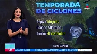 El Servicio Meteorológico Nacional pronostica de 15 a 18 ciclones