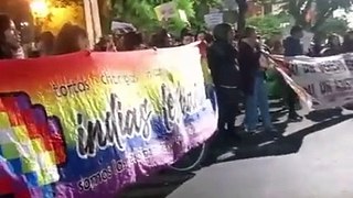Ni una menos en Salta: la marcha llegó a al Central de la Policía