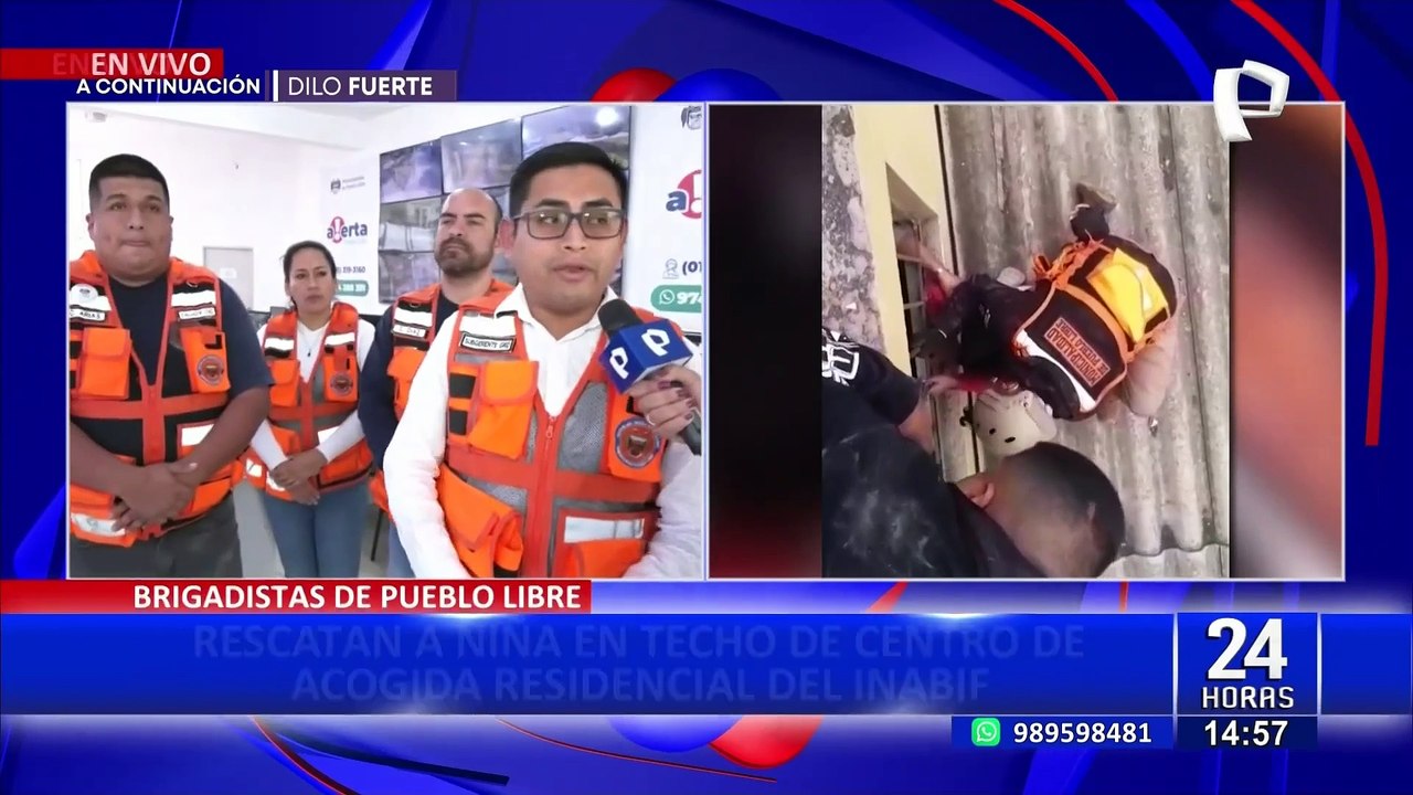 Pueblo Libre:  rescatan a niña en techo de centro de acogida residencial del Inabif
