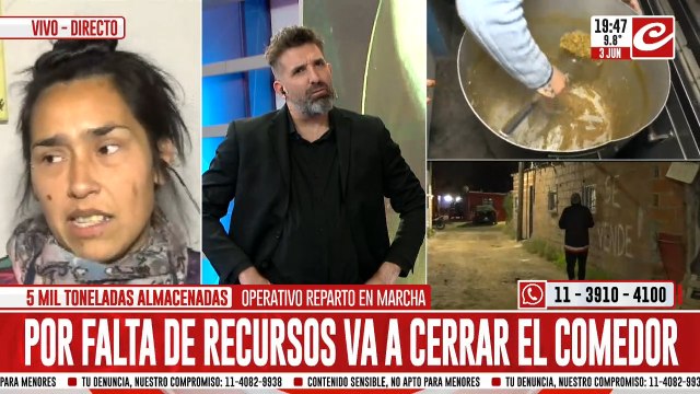 El dolor de una madre sin alimentos: Me duele ver chicos con hambre