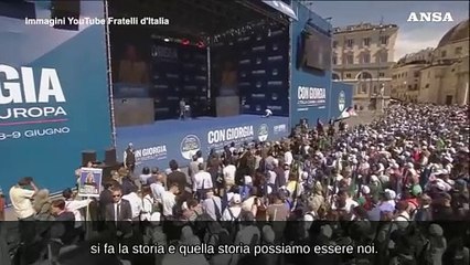 Meloni: "Il voto sara' un referendum fra due Europe"