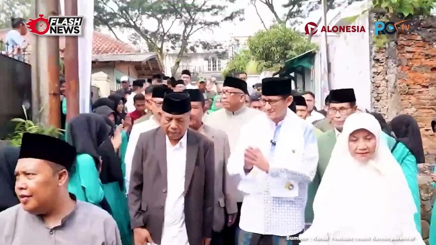 Sandiaga Uno Sambangi Pesantren Syamsul Ulum Sukabumi Jajaki Program Santripreneur