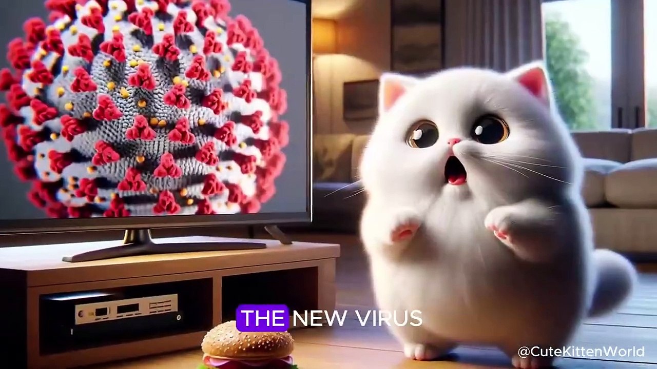 Poor Cat Infected with New Virus ⎮ Kind Doctor ⎮ Cute Cat _⚕️ #cat #aicats #catvideos2024
