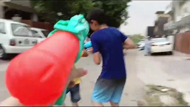 Water Gun Fun with MustafaKidPresident and Friends! #MustafaKidPresident #WaterGunFun #StreetPlay #FriendshipGoals