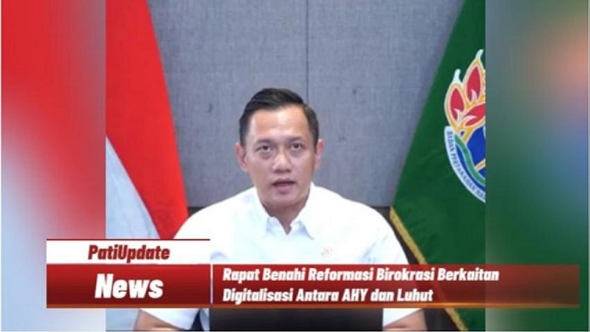 AHY Hadiri Rapat Virtual dengan Luhut Pandjaitan, Bahas Persiapan Peluncuran GovTech