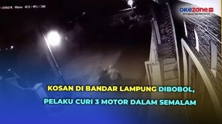 Pelaku Curanmor di Bandar Lampung Makin Ganas, Gasak 3 Motor Sekaligus dalam Semalam di Tempat Kos