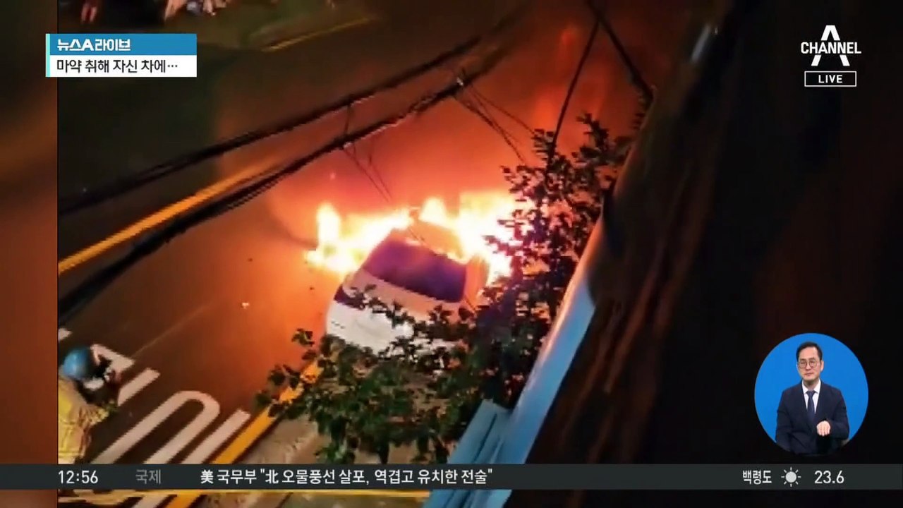 마약 취해 차량에 불…뺑소니 마약범도