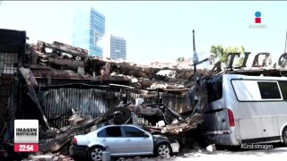 Colapsa fachada del antiguo centro de espectáculos “El Patio” en CDMX