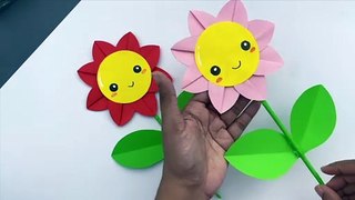 Paper Flower Craft / How to Make Flower With Paper At Home / Paper Craft / Easy Paper Flower