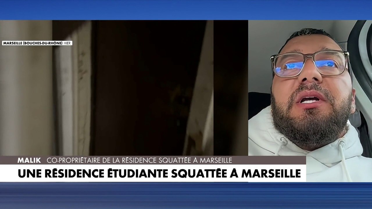 «J'ai eu comme vengeance un appartement qui a été incendié», témoigne le co-propriétaire d'une résidence squattée à Marseille