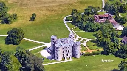Lulworth Castle in East Lulworth, Dorset, England,