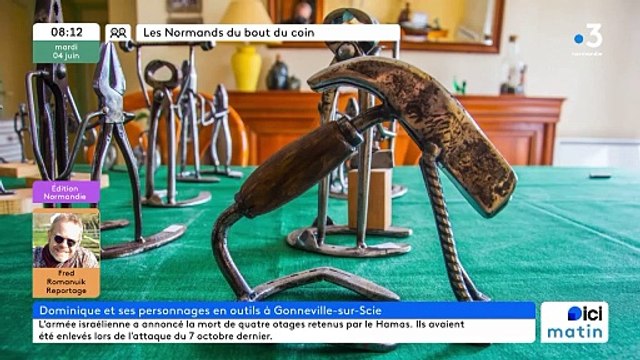 Gonneville sur Scie - Dominique et ses sculptures d'outils