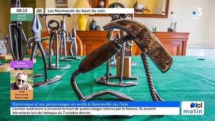 Gonneville sur Scie - Dominique et ses sculptures d'outils