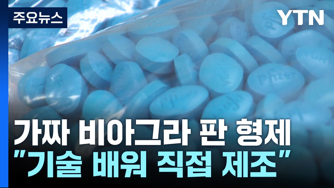 가짜 비아그라 판 60대 형제..."기술 배워 직접 제조" / YTN