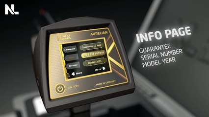 AURELIAN Gold  Metal detector - visual operating steps