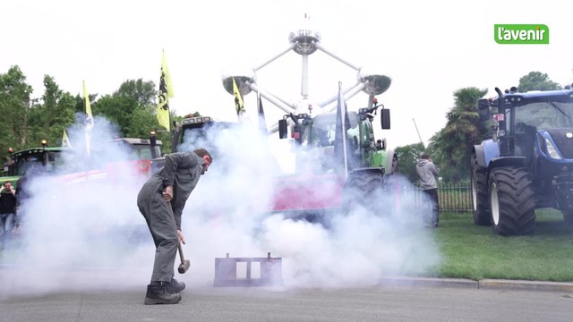 Les premiers tracteurs sont arrivés à Bruxelles pour manifester contre les mesures environnementales européennes