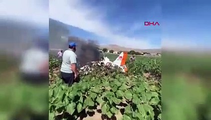 Kayseri'de eğitim uçağı düştü
