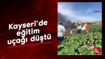 Kayseri'de eğitim uçağı düştü