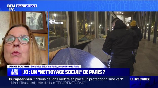C'est une fausse gestion, c'est un camouflage : Anne Souyris dénonce les expulsions de migrants et de SDF à Paris avant les JO