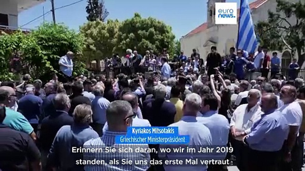 Kurz vor den Europawahlen: Griechische Parteien werben um die Stimmen der Wähler